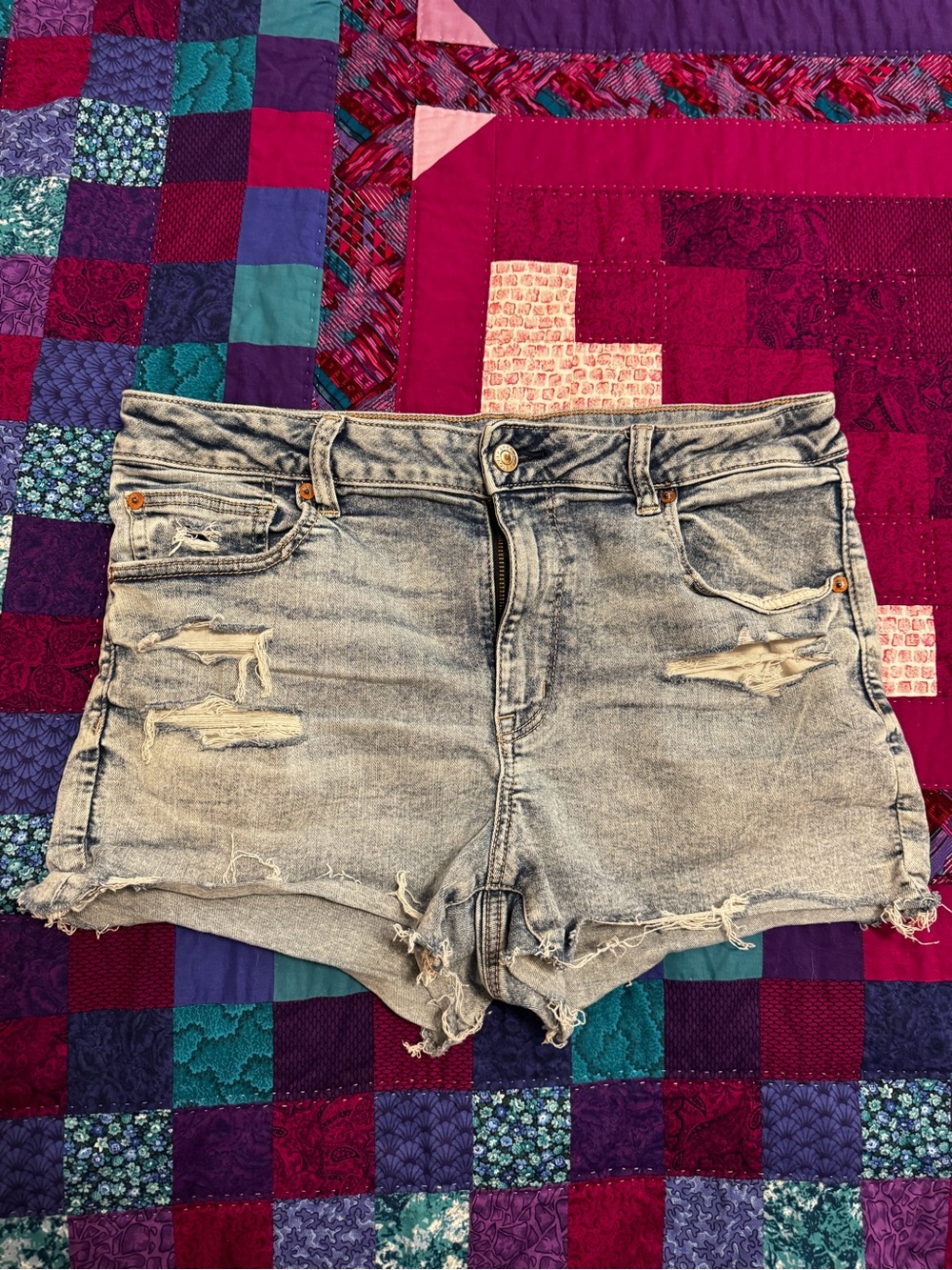 American Eagle Distressed Denim Shorts